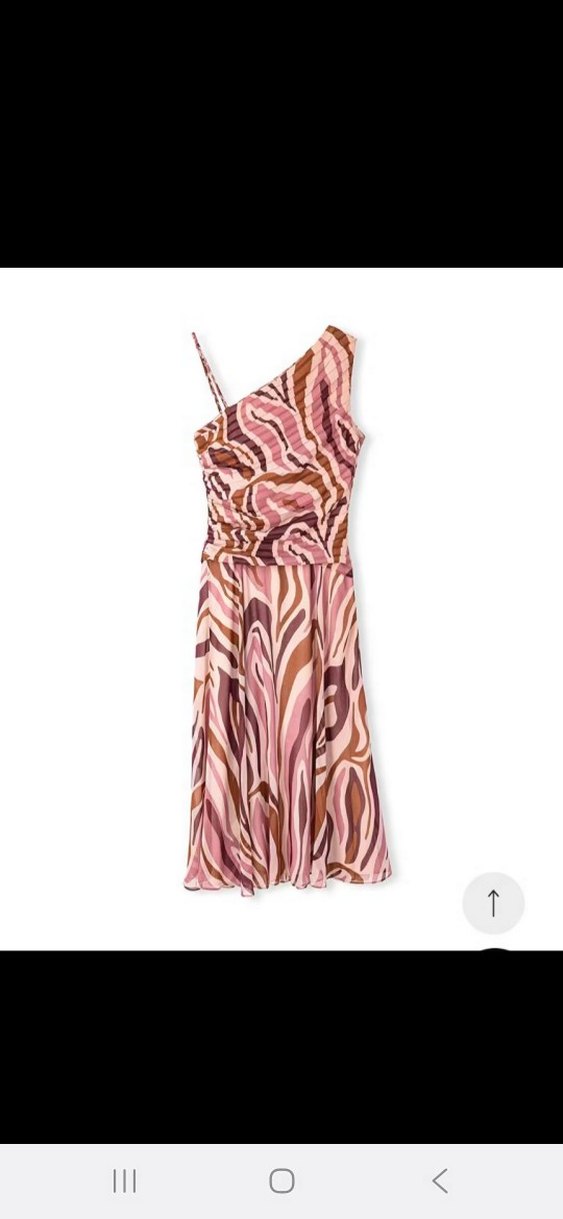 İpekyol Pembe Şifon Uzun Elbise - Görsel 3