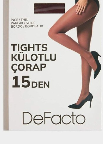 Defacto 15 Denye Kadın Külotlu Çorap - Görsel 4