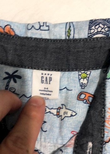 Düğmeli Kısa Kollu Erkek Bebek Tulum - Görsel 3