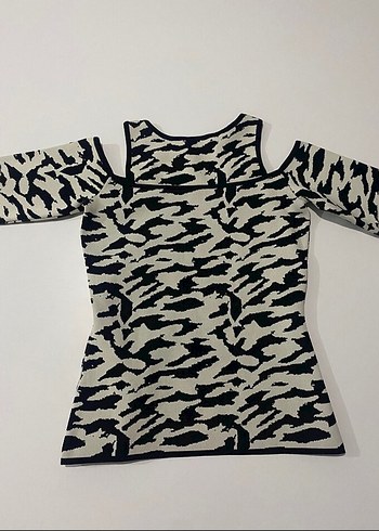 İpekyol Triko Zebra Desen Kazak - Görsel 5