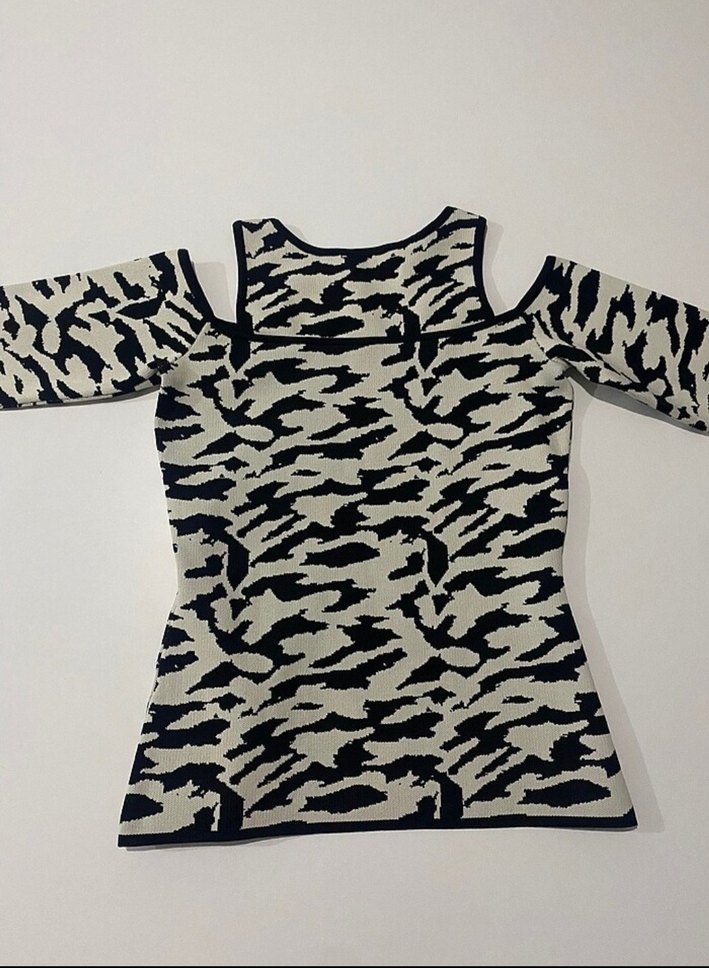 İpekyol Triko Zebra Desen Kazak - Görsel 5