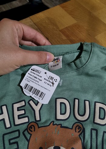 1,5 Yaş Beden Civil Baby Erkek Bebek Takım 12-18 Ay Koyu Çağla Yeşili