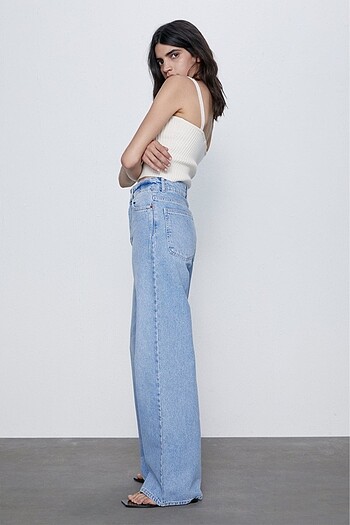 Zara Zara High Rise Wide Leg Jeans