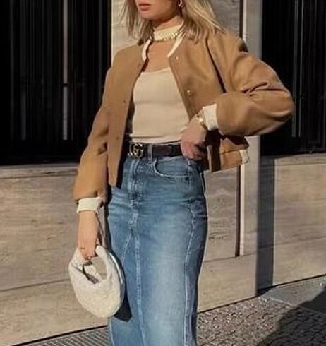 l Beden Zara Yün Karışımlı Bomber