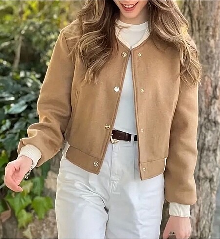 Zara Yün Karışımlı Bomber