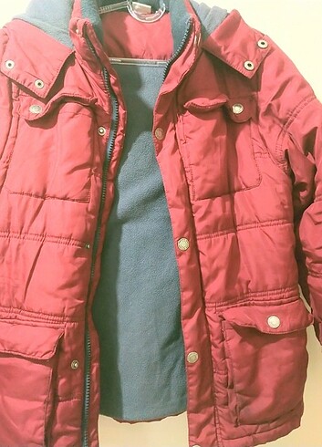 10 Yaş Beden bordo Renk Mont