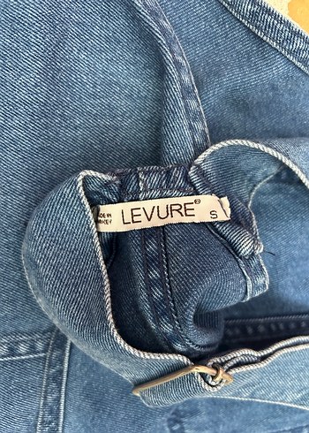 Kadın Mavi Denim Midi Salopet - Görsel 3