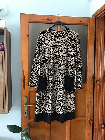 Leopar desen pantolon üstü