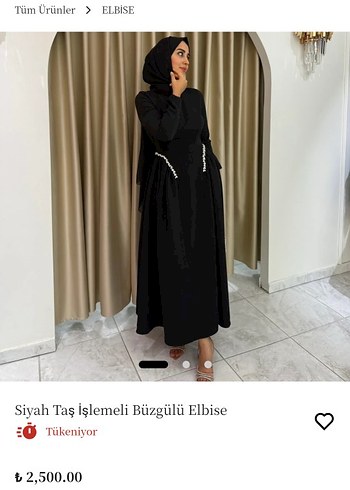42 Beden Uzun Siyah Kadın Taşlı Abiye Elbise