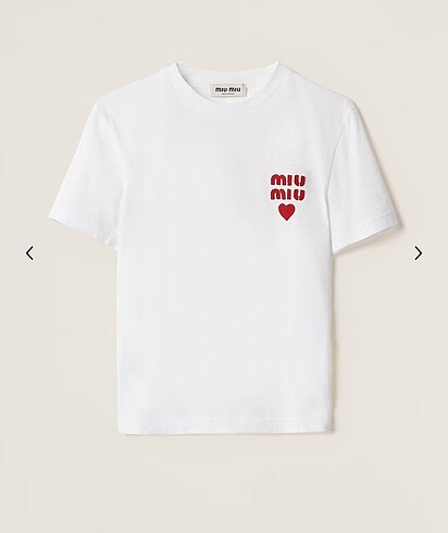 Miu Miu Miu miu etiketli tişört