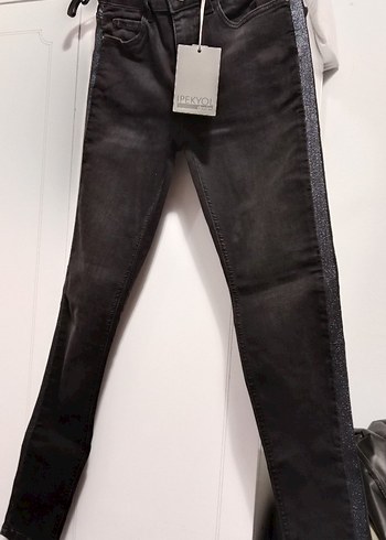 Kadın Siyah İpekyol Denim Pantolon