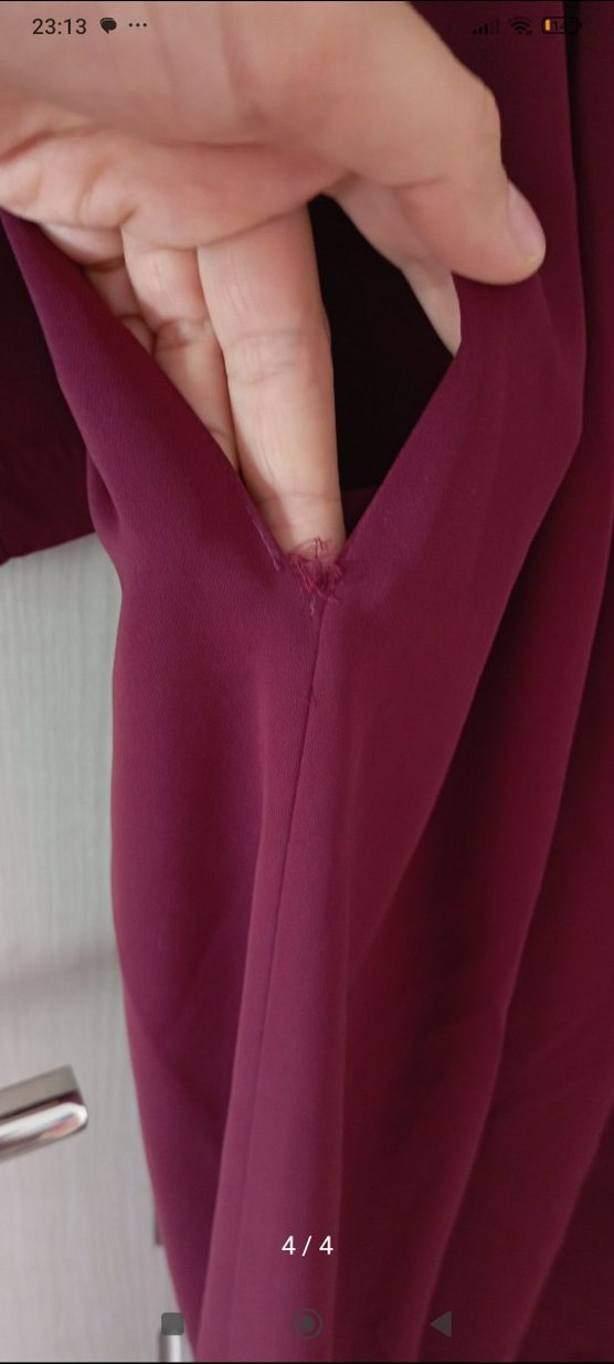 Bordo Uzun ferace - Görsel 2