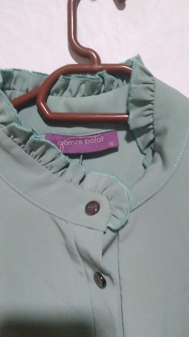 Fırfırlı Uzun Kollu Bej Tunik - Görsel 5