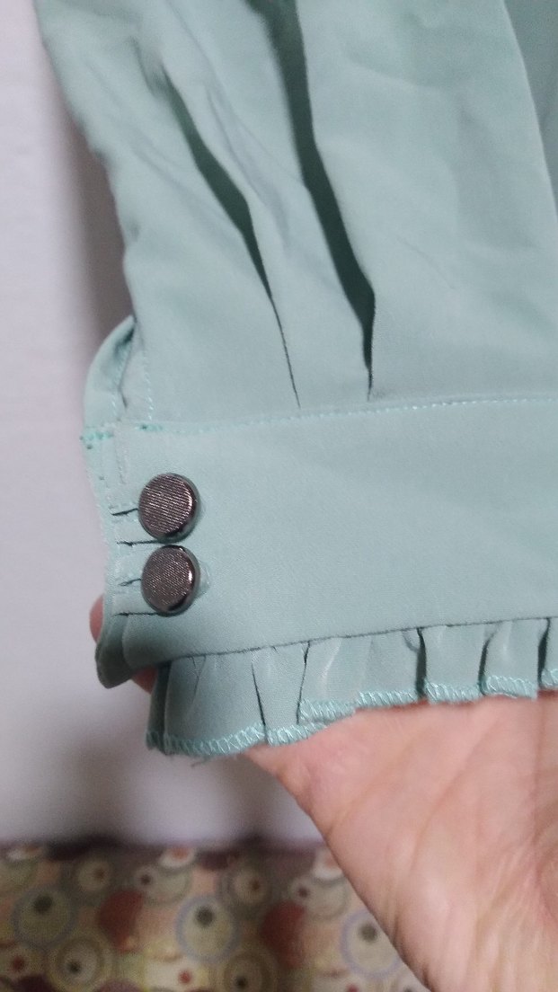 Fırfırlı Uzun Kollu Bej Tunik - Görsel 3