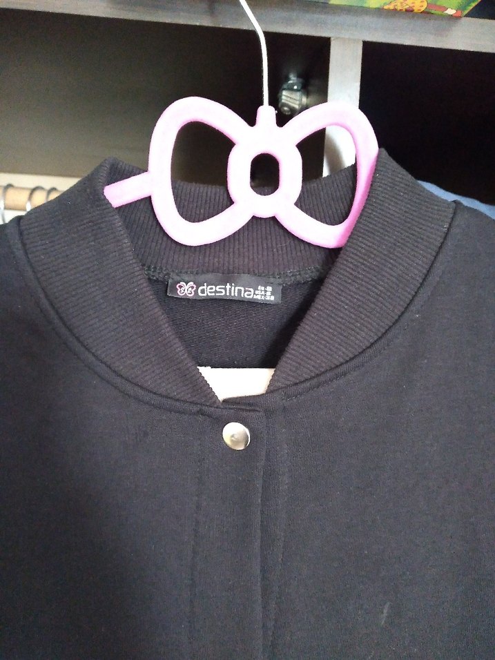 Düğmeli Siyah Uzun ceket - Görsel 3