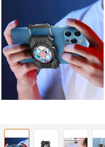 Küçük Siyah Taşınabilir Fan 400mAh - Görsel 3