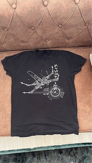 Siyah Vintage Star Wars T-Shirt