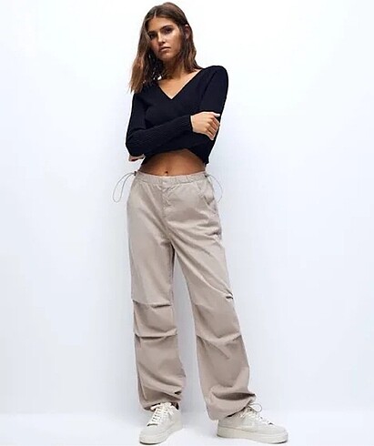 Diğer Zara Model Paraşüt Pantolon
