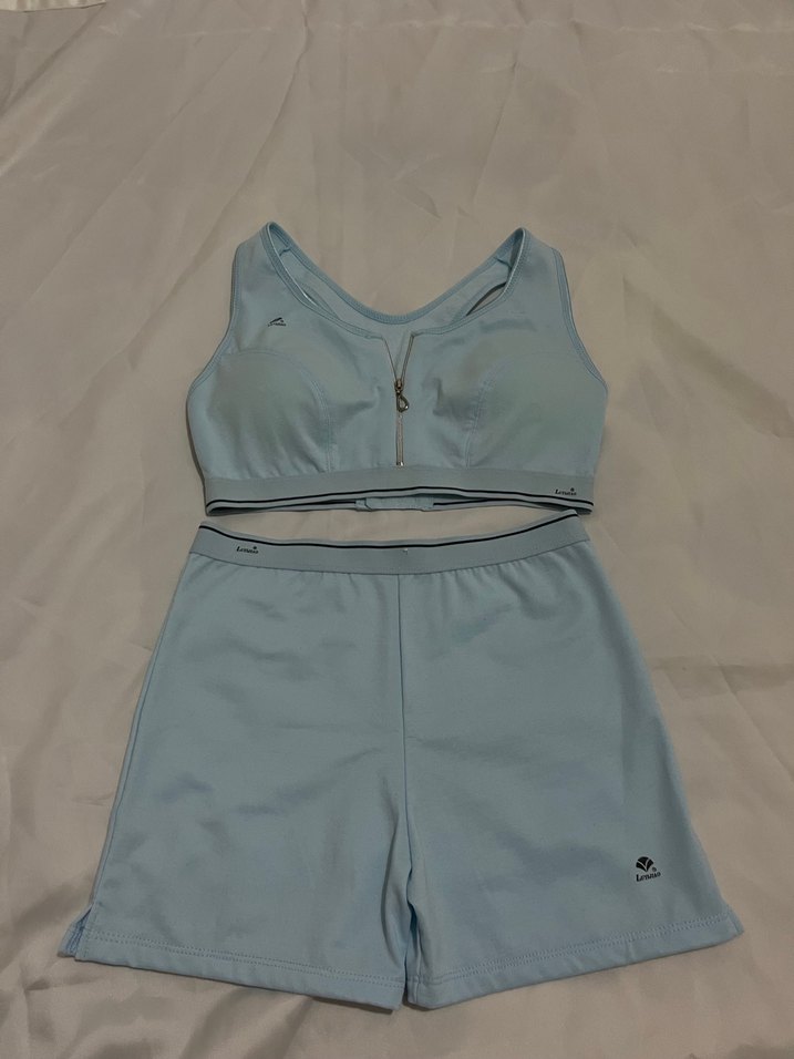 Mavi  kadın Spor  Takım kalıbı dardır  made in china - Görsel 2