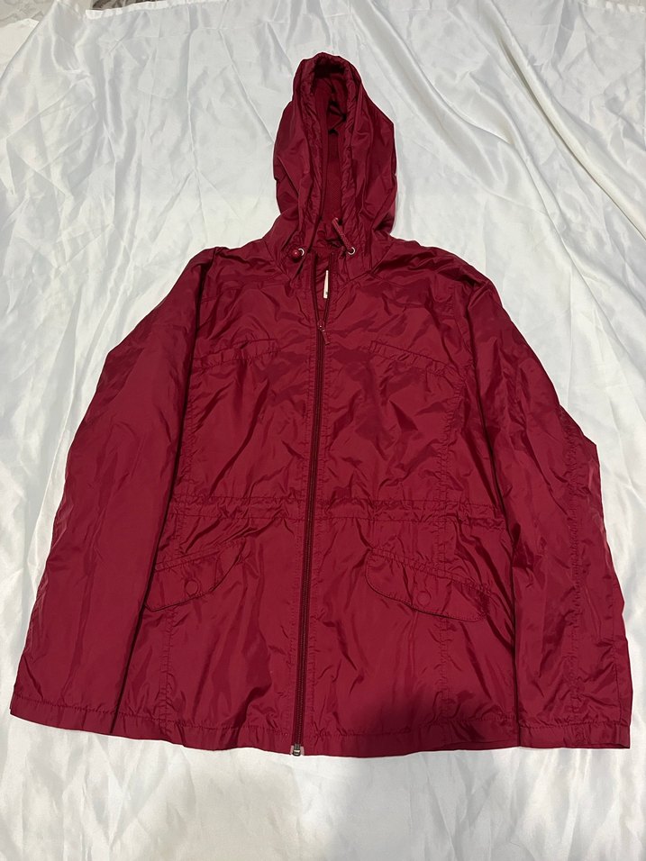 Bordo Kapüşonlu Fermuarlı Kadın Ceket defacto - Görsel 2