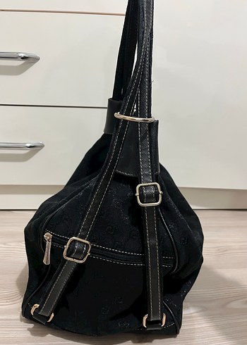 Kadın hem sırt çantası hem kol çantası sılver polo - Görsel 7