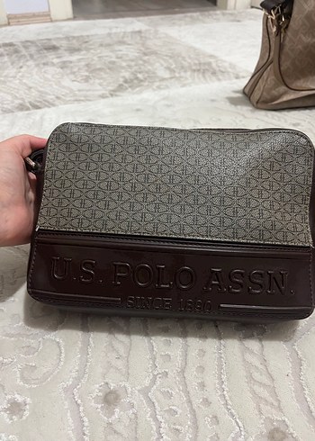 U.S Polo Assn. U.S. Polo Assn. Baskılı Kahverengi Kadın Çanta