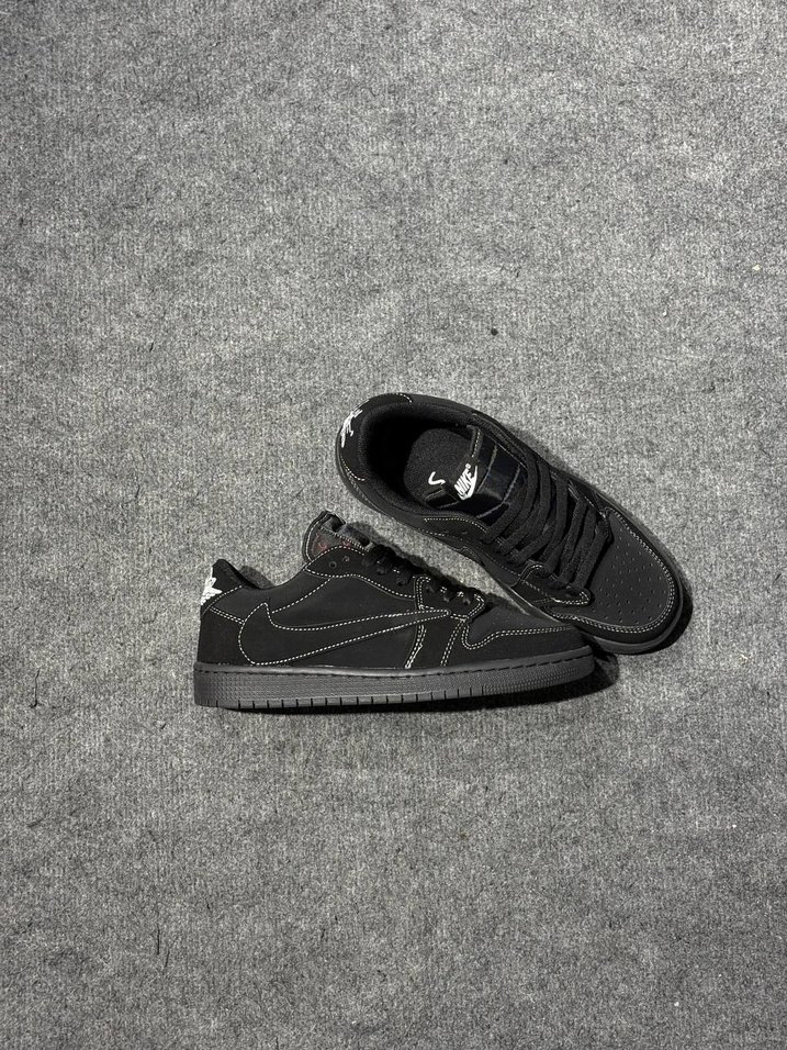 NİKE JORDAN 1 RETRO LOW OG SP TRAVİS SCOTT BLACK PHANTOM - Görsel 4