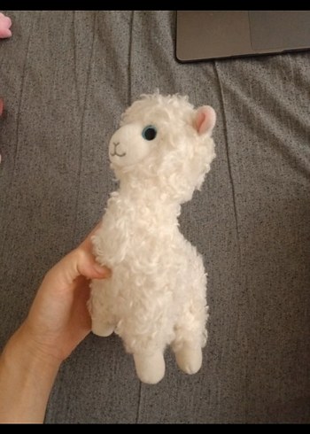 Beyaz Peluş Oyuncak Alpaka lama - Görsel 3