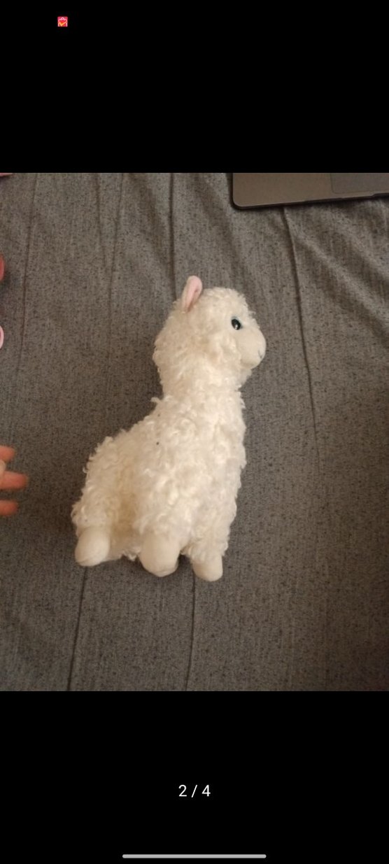 Beyaz Peluş Oyuncak Alpaka lama - Görsel 2