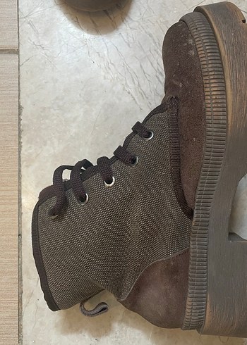 F by fabrika Kahverengi Kadın Süet Topuklu Bot - Görsel 2