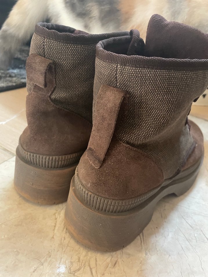 F by fabrika Kahverengi Kadın Süet Topuklu Bot - Görsel 5