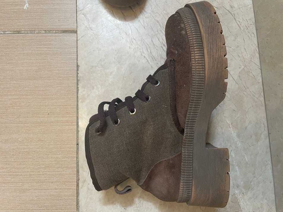 F by fabrika Kahverengi Kadın Süet Topuklu Bot - Görsel 2