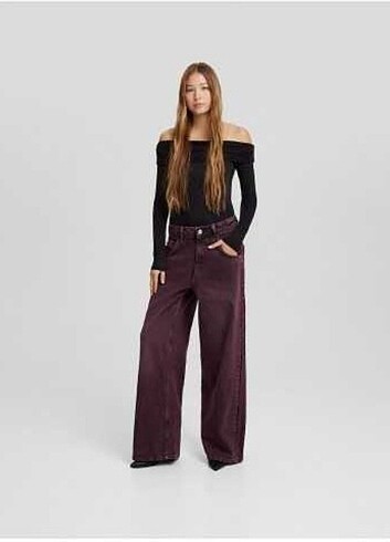 Bershka baggy purple jean y2k
