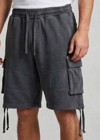 Bershka Koyu Gri Rahat Kargo Sort
