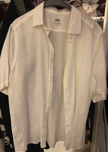 Zara Beyaz Minimalist Gomlek