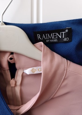 Mavi Uzun Kollu Drapeli Yelek ve gömlek - Görsel 9