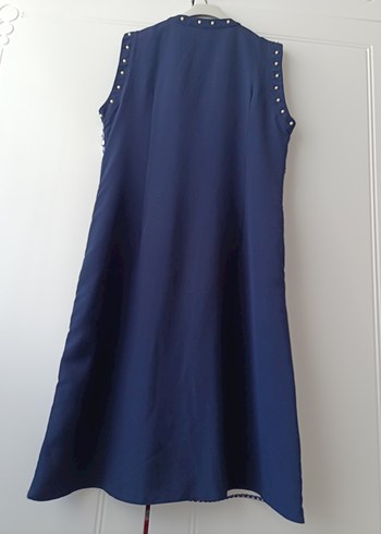 Kadın Lacivert Uzun Şifon Tunik - Görsel 5