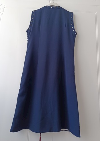 Kadın Lacivert Uzun Şifon Tunik - Görsel 4