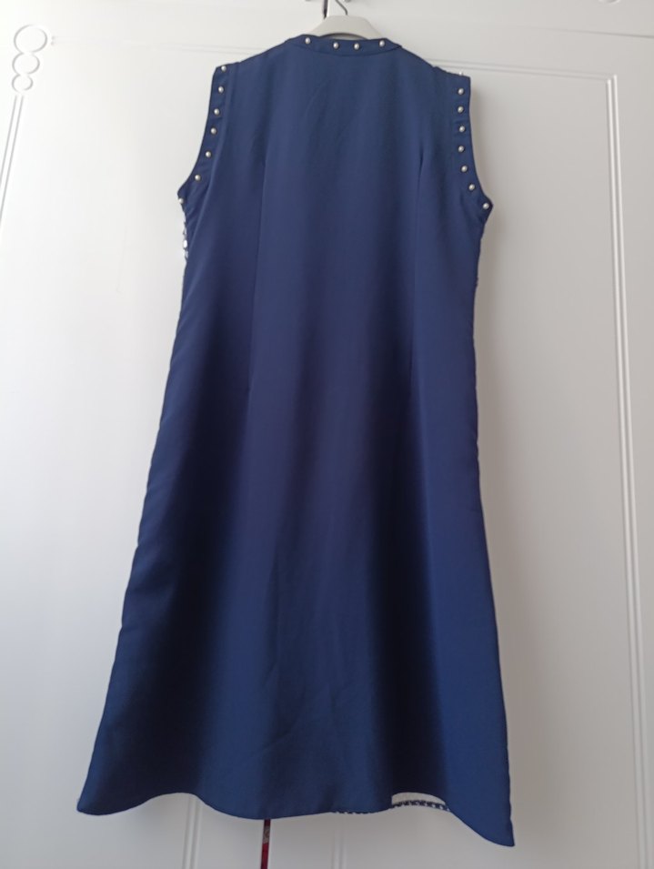 Kadın Lacivert Uzun Şifon Tunik - Görsel 4