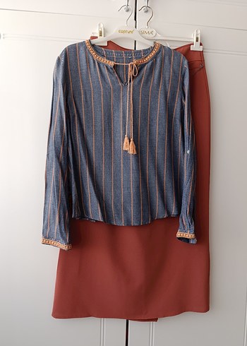 Püsküllü Bohem Kadın Gömlek - Görsel 3