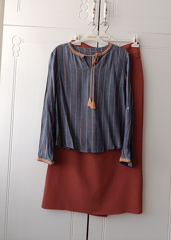 Püsküllü Bohem Kadın Gömlek - Görsel 4