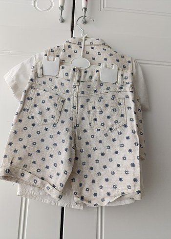 Pamuklu Desenli Erkek Bebek Yelekli Takım - Görsel 5