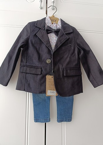 Gri Erkek Çocuk Denim Ceket - Görsel 4