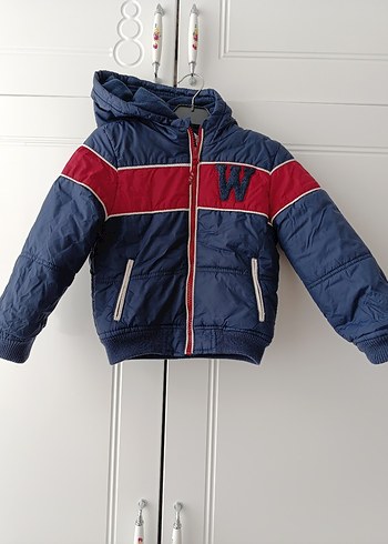 Koyu Mavi Fermuarlı Erkek Çocuk Mont - Görsel 4