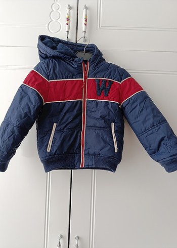 Koyu Mavi Fermuarlı Erkek Çocuk Mont - Görsel 3