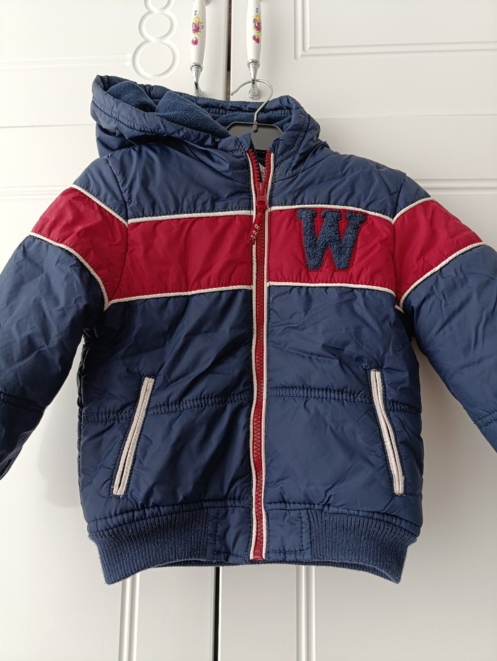 Koyu Mavi Fermuarlı Erkek Çocuk Mont - Görsel 2