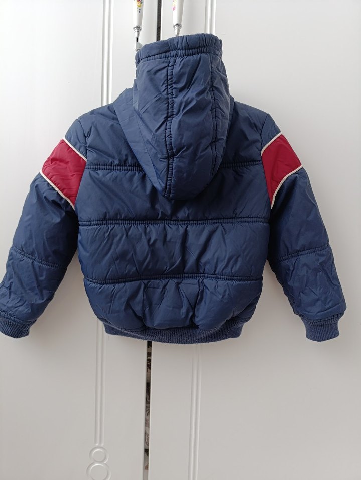 Koyu Mavi Fermuarlı Erkek Çocuk Mont - Görsel 5