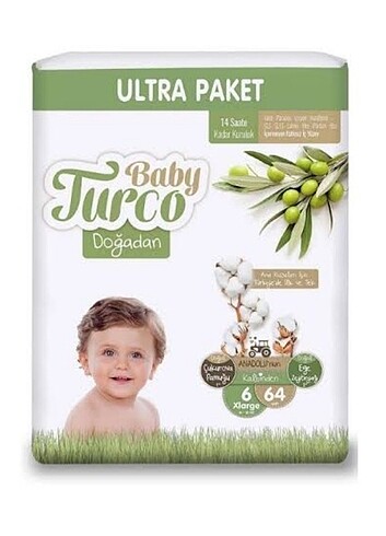 Diğer Baby turco 6 numara bebek bezi