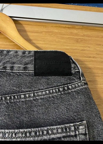 42 Beden siyah Renk Gri pull and bear baggy jean