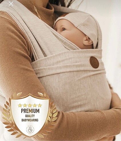Birinci sınıf pamuklu esnek wrap sling soft bej